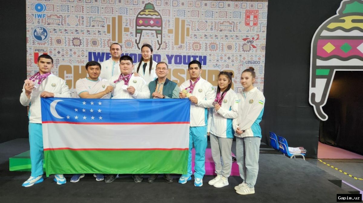 🏋️🥉 O‘zbekiston yoshlari og‘ir atletika bo‘yicha jahon chempionatida 4 ta medal qo‘lga kiritdi